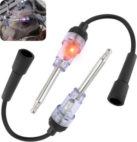Spark plug tester with - spark,